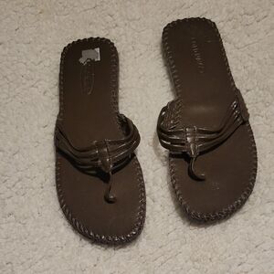 WOMENS OLD NAVY SANDALS BROWN SIZE 7
